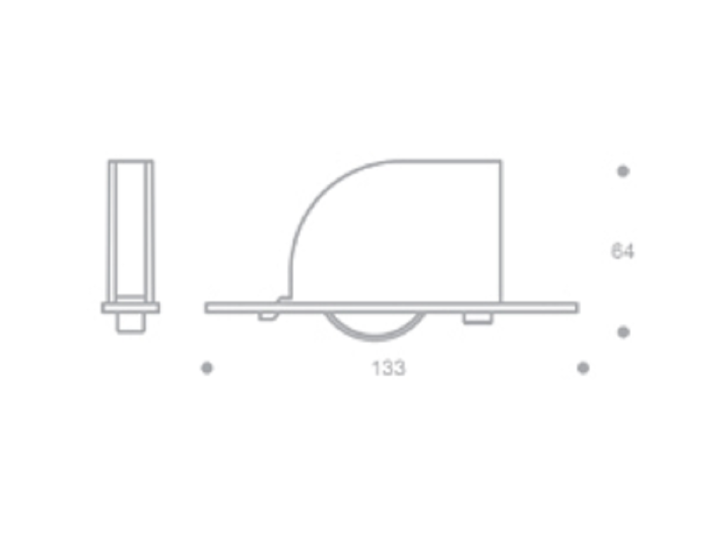 Ruota per Letti Blind F con Freno Portata kg.150 Unidirezionale da Incasso Grigio+Gomma Grigia a U mm.22 |Stampmatic - immagine 2